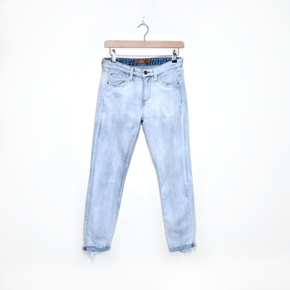 joe's jeans the smith mid rise straight crop - size 25