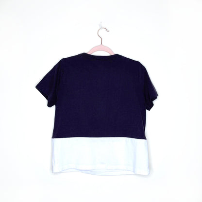 vintage coconut joe debossed logo tee - size medium