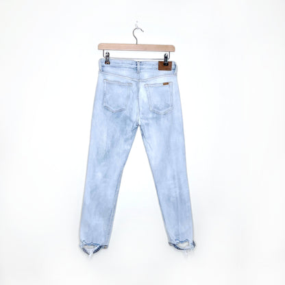 joe's jeans the smith mid rise straight crop - size 25