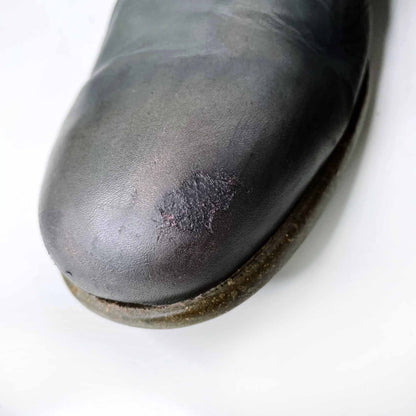 john fluevog blue lace up leather derby shoes - size 12