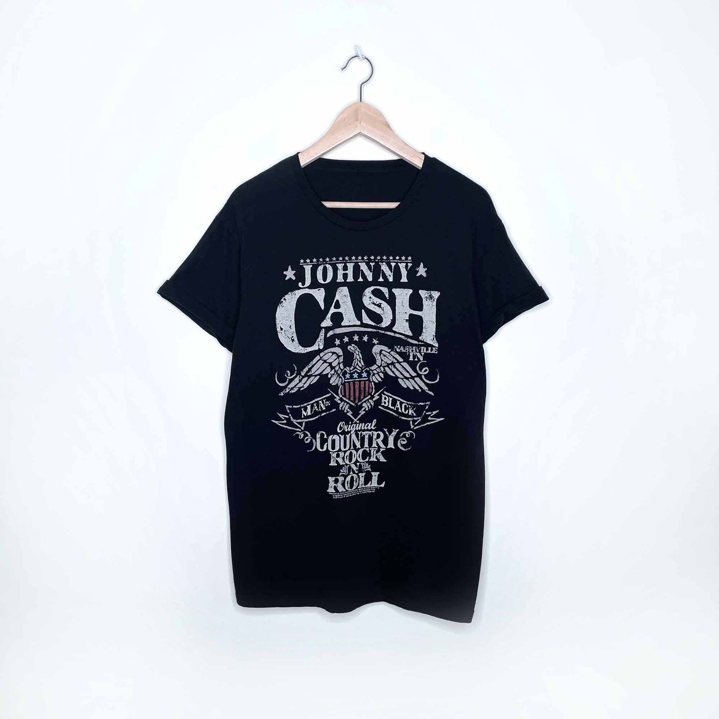 Johnny Cash band tee - size Large