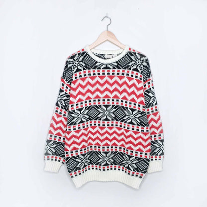 Vintage JOIA snowflake christmas sweater - size 38