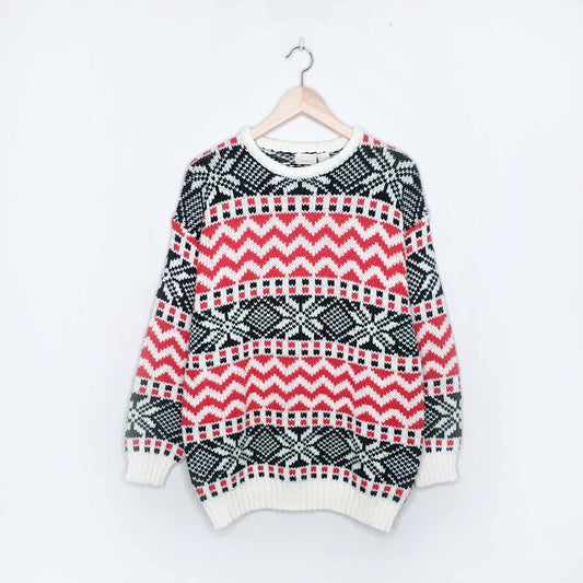 Vintage JOIA snowflake christmas sweater - size 38