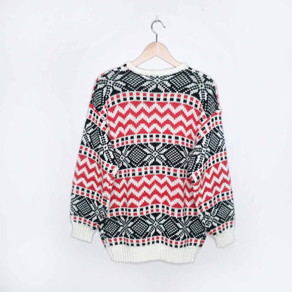 Vintage JOIA snowflake christmas sweater - size 38