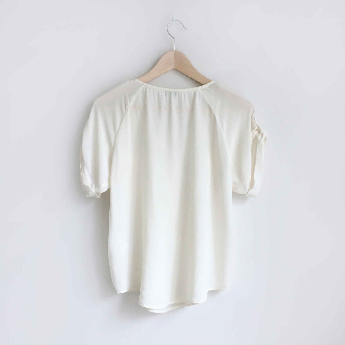 Joie silk short sleeve pocket blouse - size xs