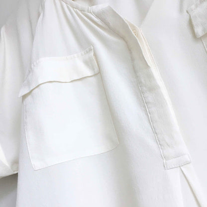 Joie silk short sleeve pocket blouse - size xs