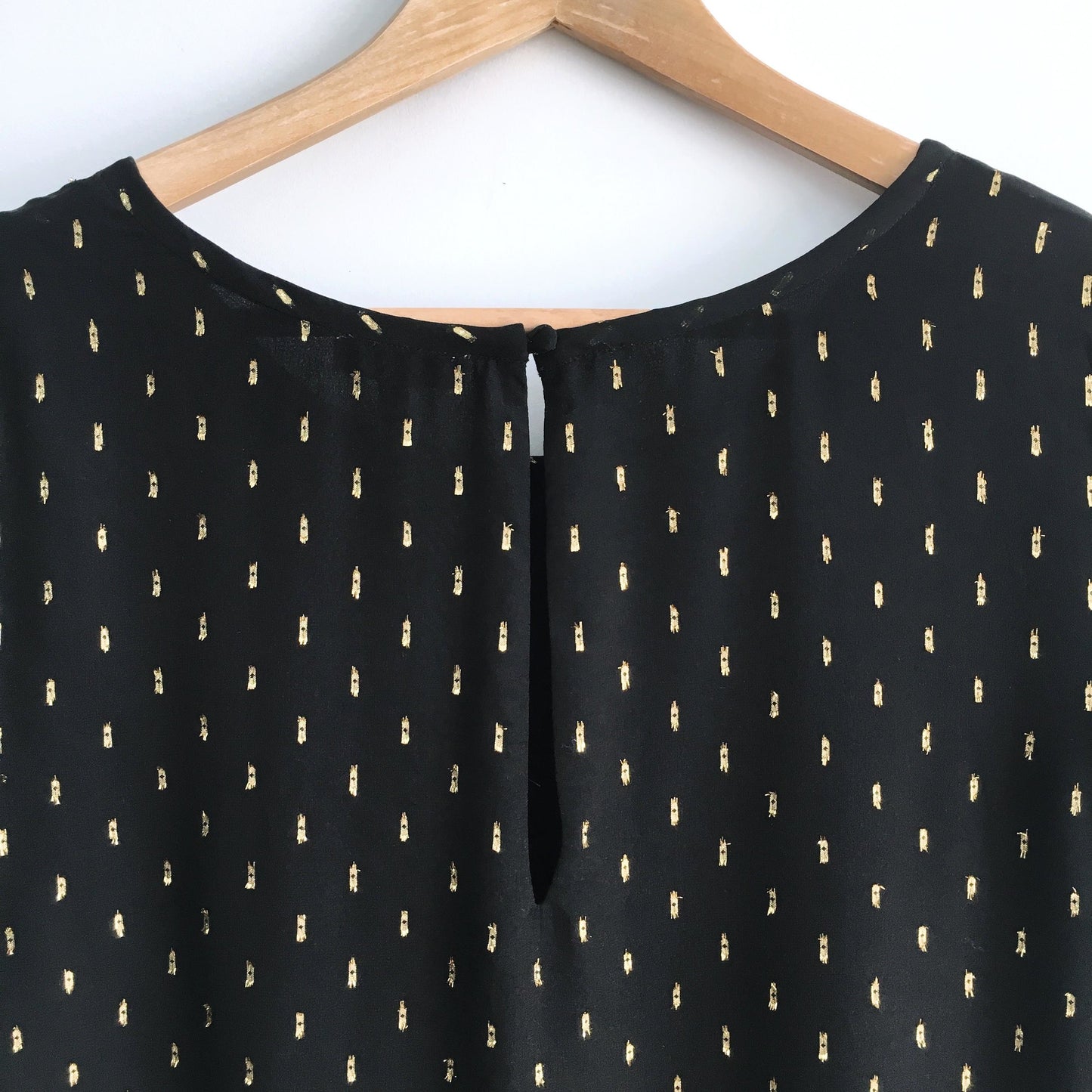 Joie Metallic Rain Silk Blouse - size Medium