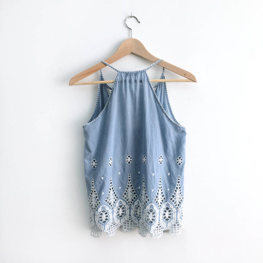 Joie Josepe Racerback Embroidered Tank - size xs