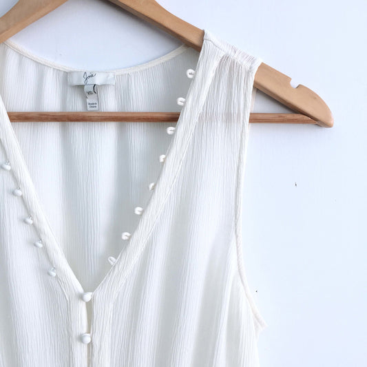 Joie rose chiffon peplum top - size xs