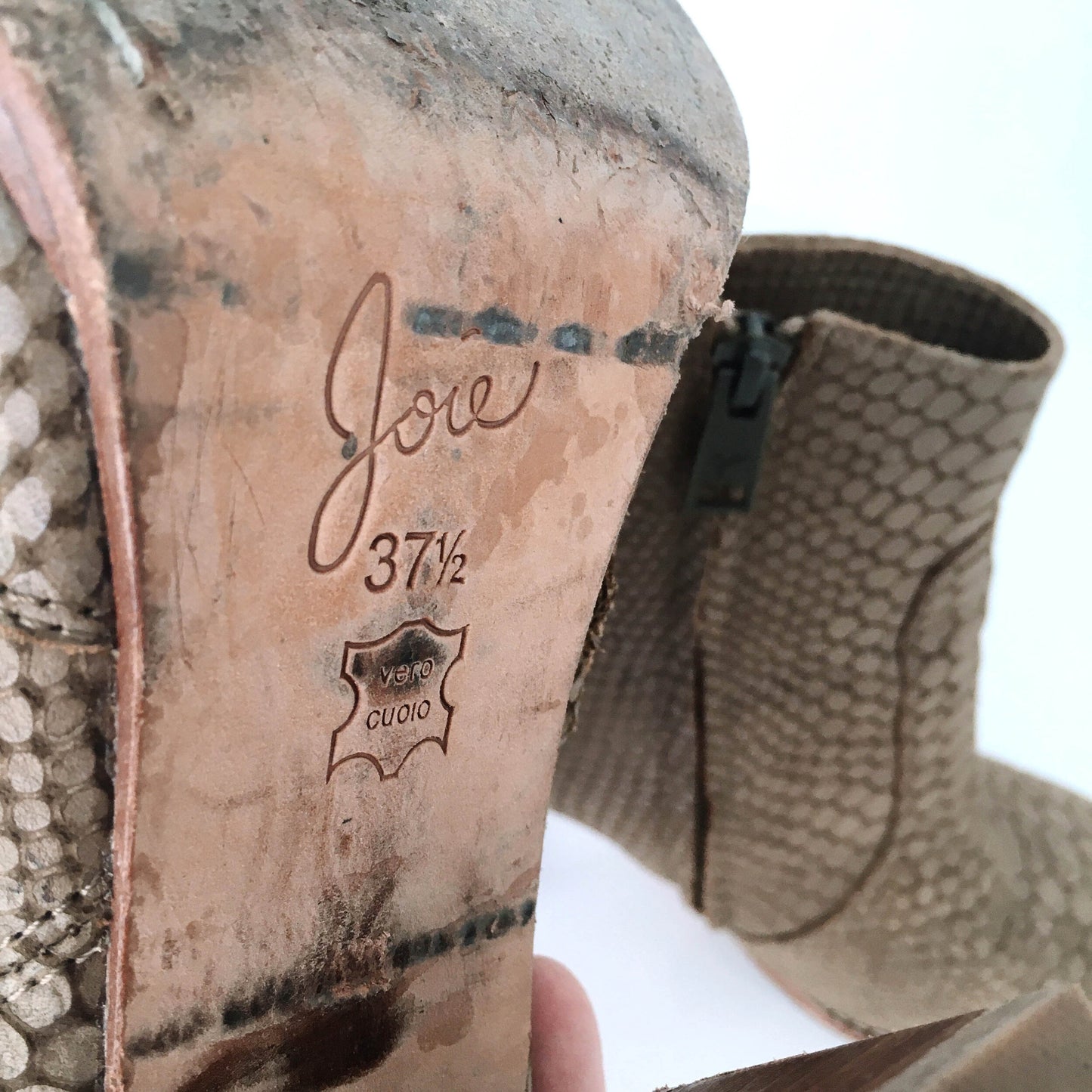 Joie Dalton Snakeskin Bootie - size 37.5