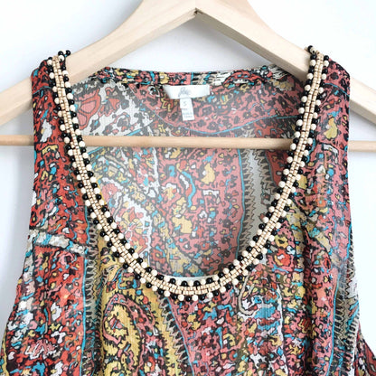 Joie silk paisley tank - size Small