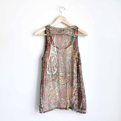 Joie silk paisley tank - size Small