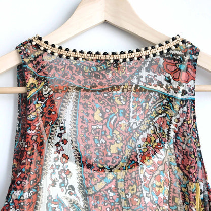 Joie silk paisley tank - size Small