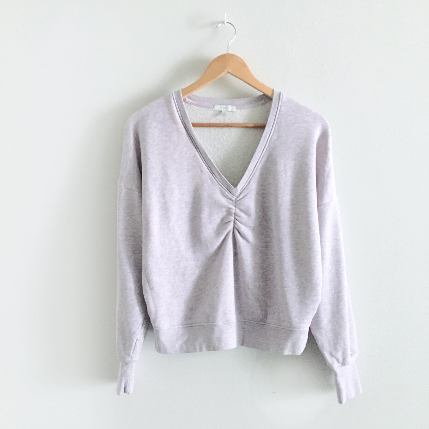 Joie Warda Ruched Sweatshirt - size Small