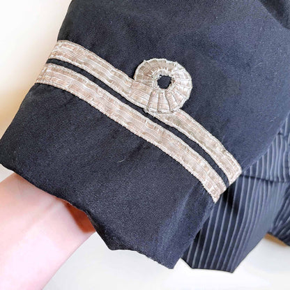 vintage 80's jean paul gaultier pour gibo jacket with faux fur hood - size 44