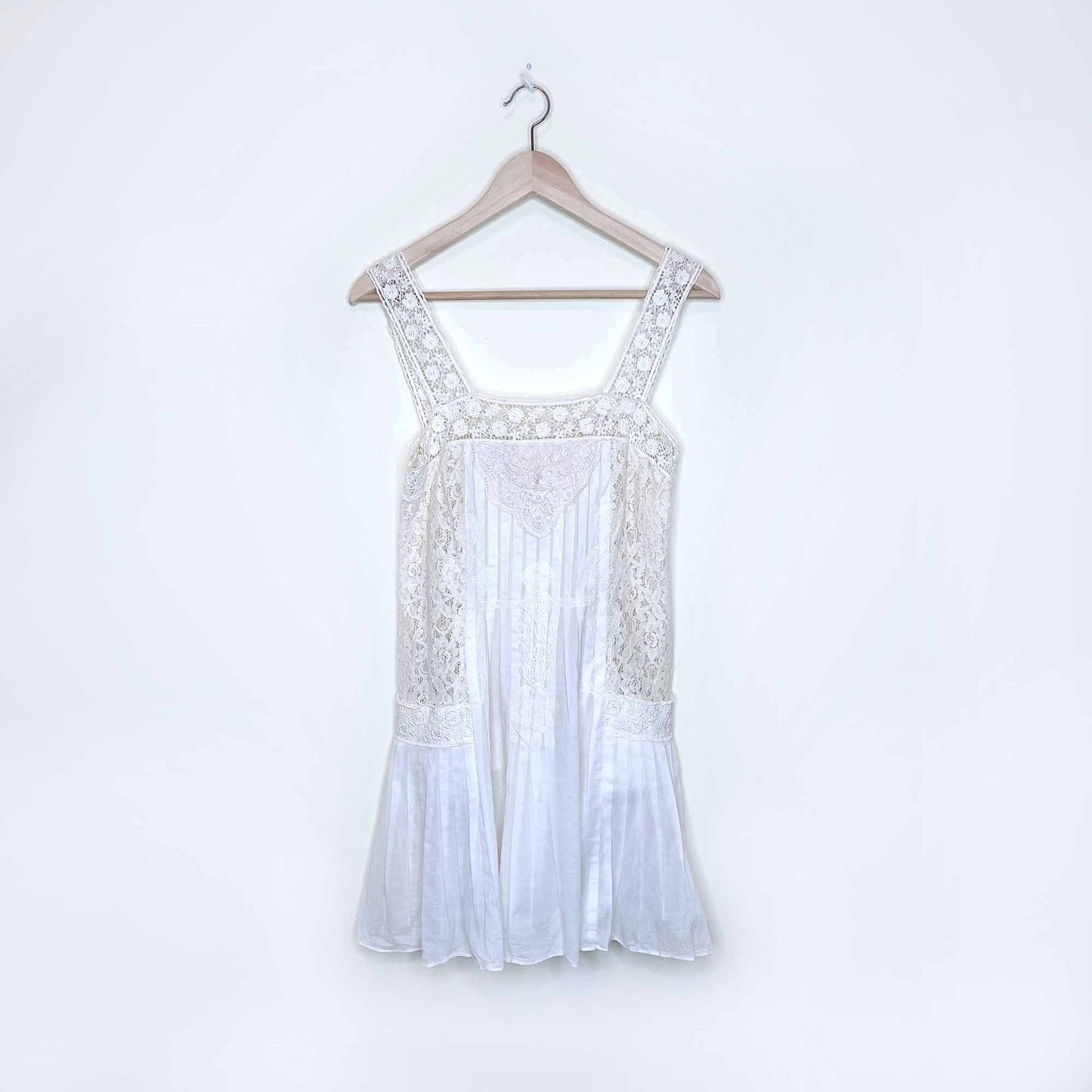 juicy couture lace pleated cotton flapper summer dress - size 2