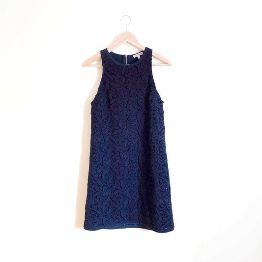 juicy couture guipure rose lace sleeveless dress - size 6