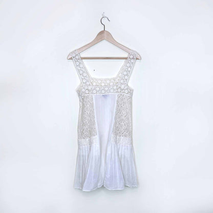 juicy couture lace pleated cotton flapper summer dress - size 2