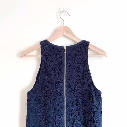 juicy couture guipure rose lace sleeveless dress - size 6