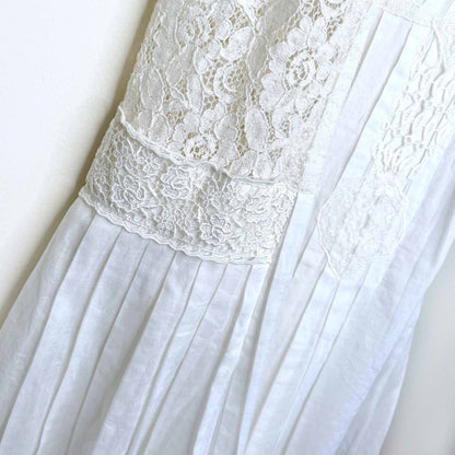 juicy couture lace pleated cotton flapper summer dress - size 2