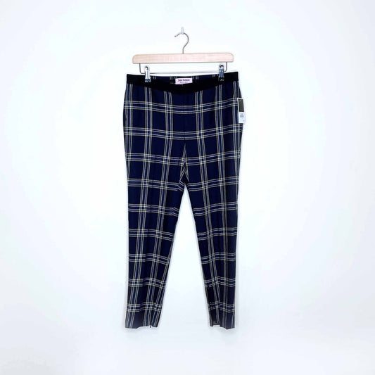 NWT Juicy Couture Eton wool-blend plaid pants - size 6