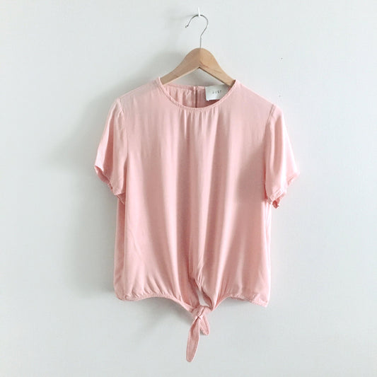 Just Female Cecilia tie-front top - size Medium