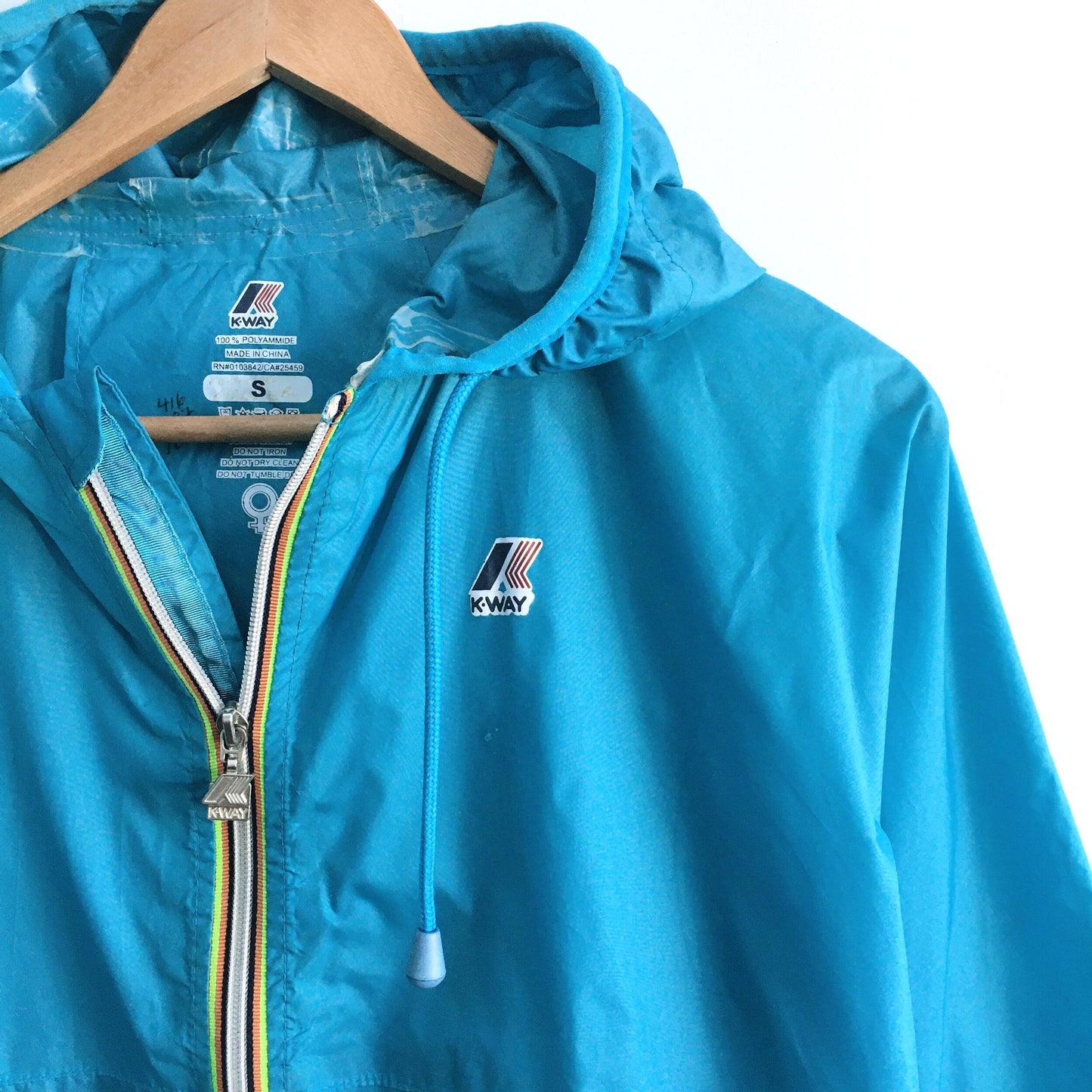 K-Way Claude Packable Windbreaker - size Small