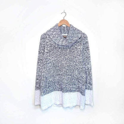 karl lagerfeld colour block turtleneck - size medium