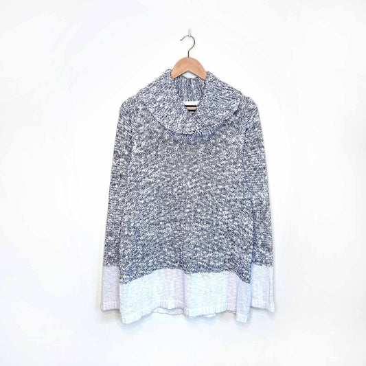 karl lagerfeld colour block turtleneck - size medium