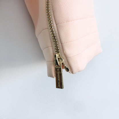 Karl Lagerfeld peach bow blazer - size 10