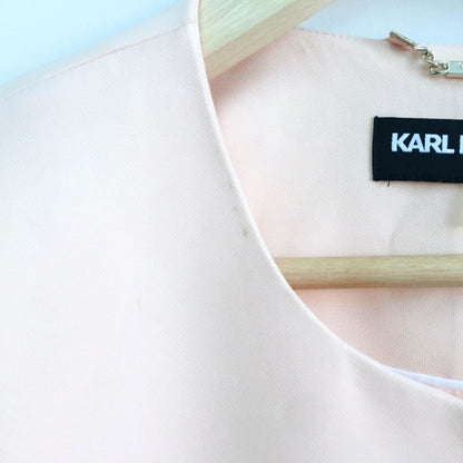Karl Lagerfeld peach bow blazer - size 10