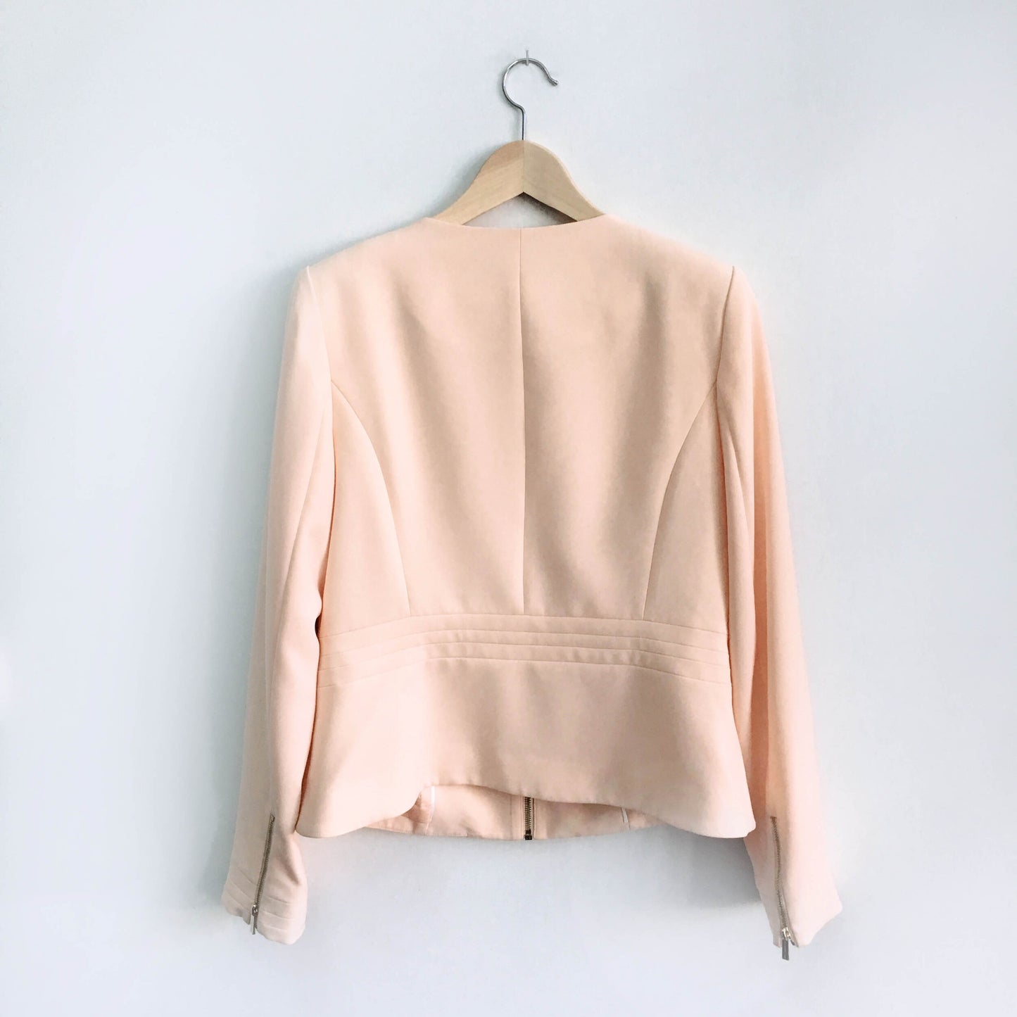 Karl Lagerfeld peach bow blazer - size 10