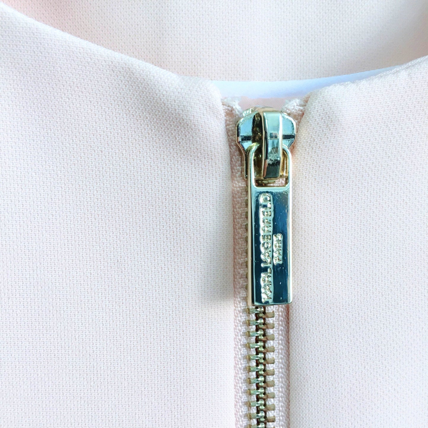 Karl Lagerfeld peach bow blazer - size 10