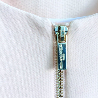 Karl Lagerfeld peach bow blazer - size 10