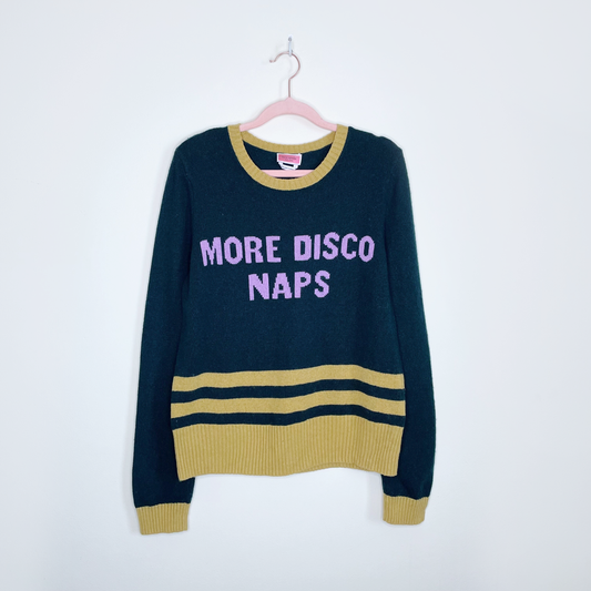 kate spade disco naps wool-blend sweater - size medium