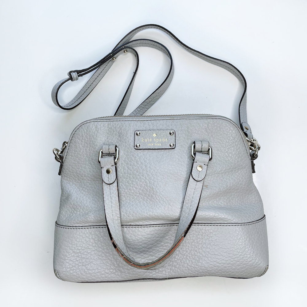 kate spade grove court pebbled leather satchel