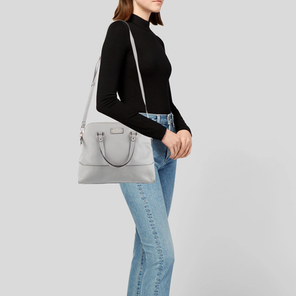 kate spade grove court pebbled leather satchel