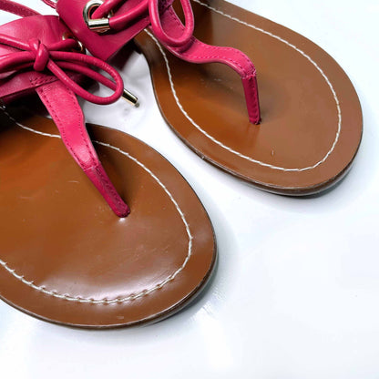 kate spade pink carolina thong sandals - size 7