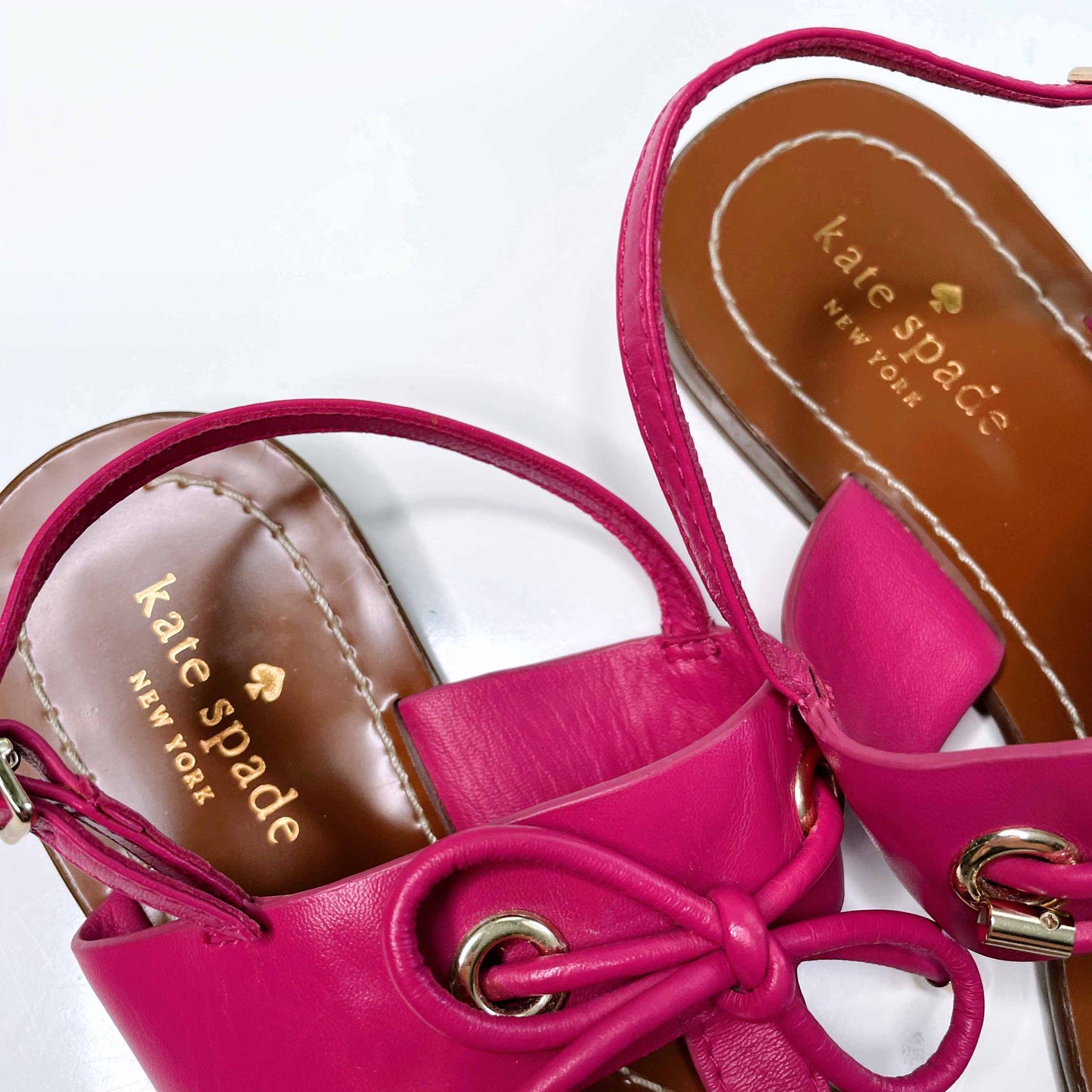 kate spade pink carolina thong sandals - size 7