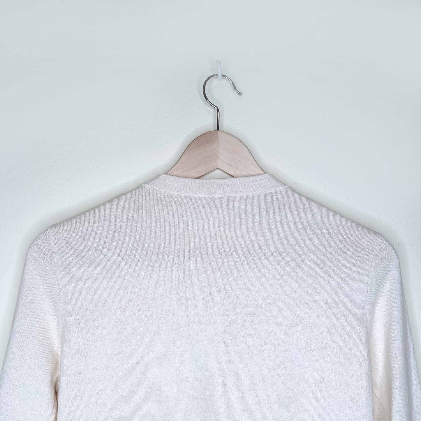 kate spade tula pearl embellished cotton-silk-cashmere cardigan - size small