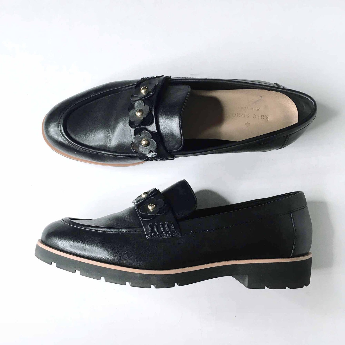 Kate Spade leather Karisa flower loafer - size 9
