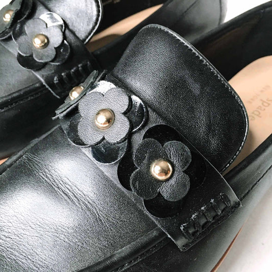 Kate Spade leather Karisa flower loafer - size 9
