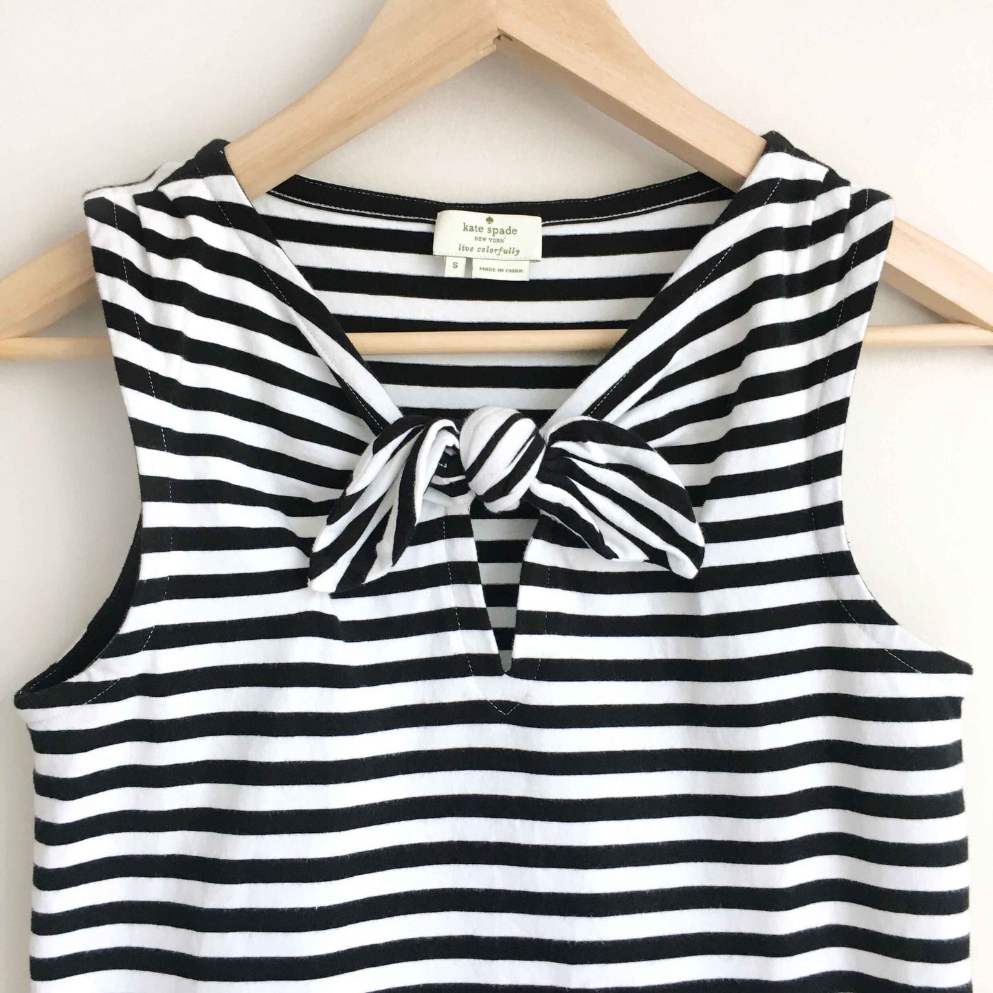 Kate Spade striped bow tank - size Small