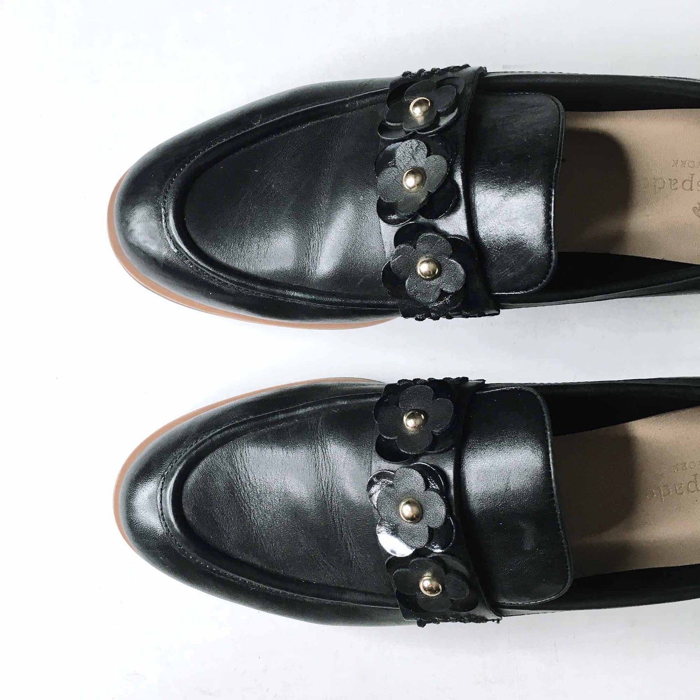Kate Spade leather Karisa flower loafer - size 9