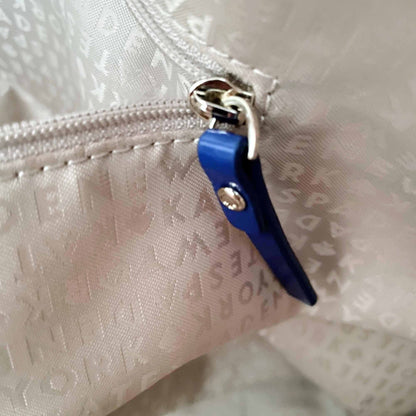 kate spade blue patent leather tote carry-all bag