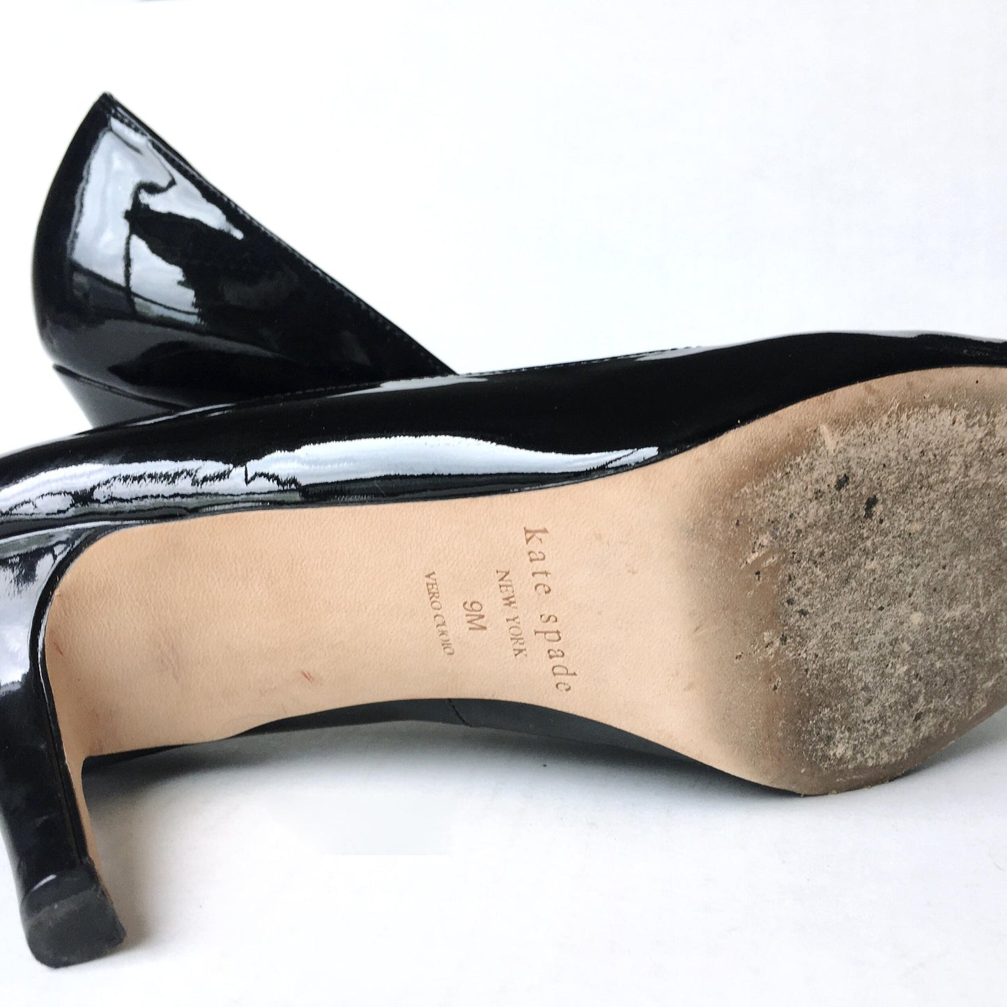 Kate Spade patent bow heels - size 9