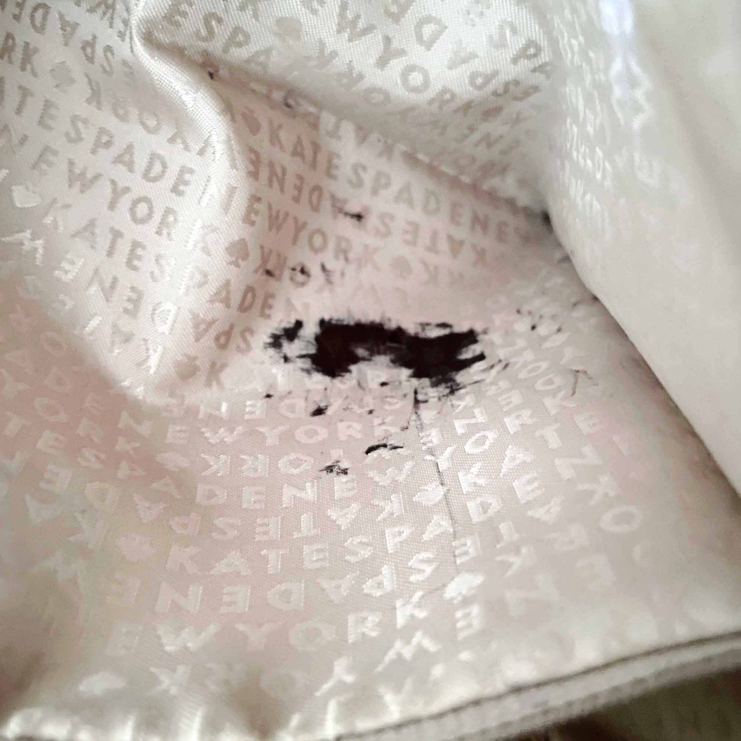 kate spade blue patent leather tote carry-all bag