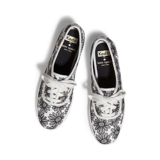 keds x kate spade champion daisy sketch sneakers - size 6