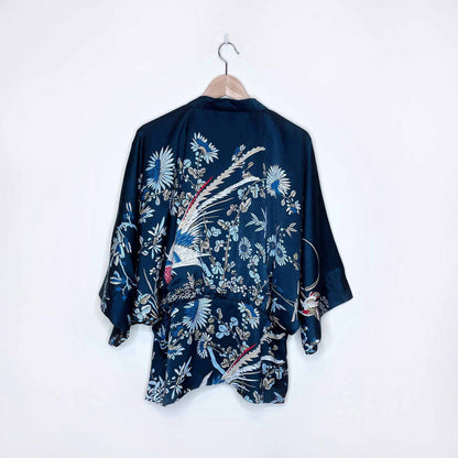 vintage singkbee satin kimono jacket - size medium