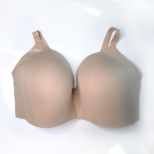 knix wingwoman contour bra in warm sand - size 8+++